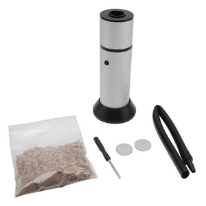 BORUIT Food Generador de humo frío Cocina molecular portátil Pistola para fumar Carne Quemar Ahumadero Cocina para barbacoa Parrilla Ahumador Madera