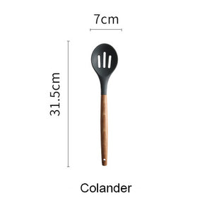 Espátula de silicona Cuchara de sopa resistente al calor Antiadherente Pala de cocina especial Herramientas de cocina