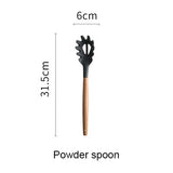 Espátula de silicona Cuchara de sopa resistente al calor Antiadherente Pala de cocina especial Herramientas de cocina