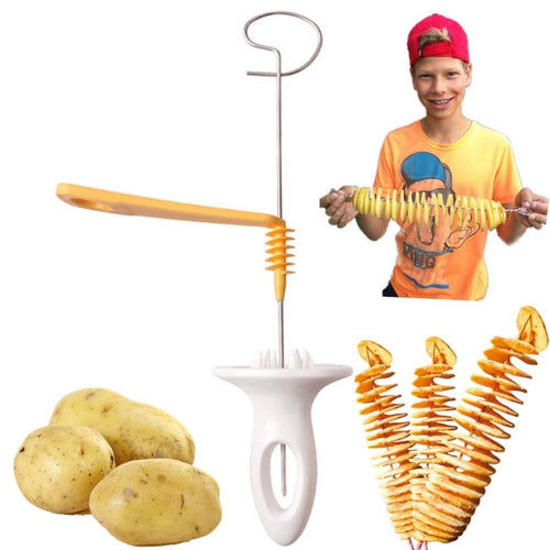Vegetal Fruta Espiral Slicer Modelos Cortador Trituradora Para Cocinar Chips Acero inoxidable Herramientas de cocina Accesorios Gadgets
