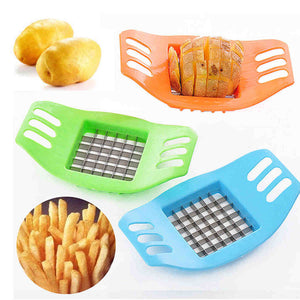 Cortador de patata de acero inoxidable ABS Cortador Picadora Trituradoras de cocina Herramientas de cocina Gadgets