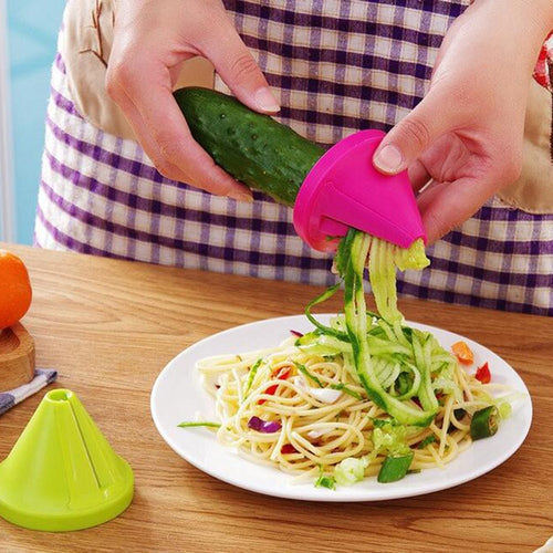 1 Unids Cortador De Verduras Cortadoras En Espiral De Plástico Triturador Pelador De Frutas Dispositivo De Cocina Accesorios Para Gadget Cocina Cocina Fruta Herramienta