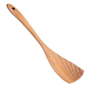 Cocina de madera Utensilio de cocina Antiadherente Cocina Cena Pala de comida Espátula Cuchara Pala de comida Herramientas de cocina