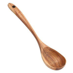 Cocina de madera Utensilio de cocina Antiadherente Cocina Cena Pala de comida Espátula Cuchara Pala de comida Herramientas de cocina