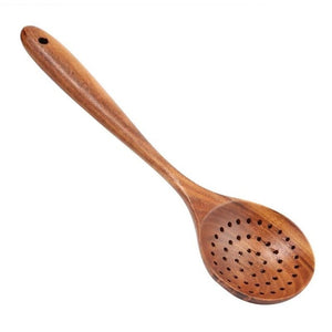 Cocina de madera Utensilio de cocina Antiadherente Cocina Cena Pala de comida Espátula Cuchara Pala de comida Herramientas de cocina