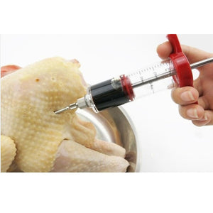 Utensilios de cocina BBQ Jeringa de carne Marinada Inyector Pavo Pollo Sabor a carne Jeringa Cocina Cocina Jeringa Accesorios